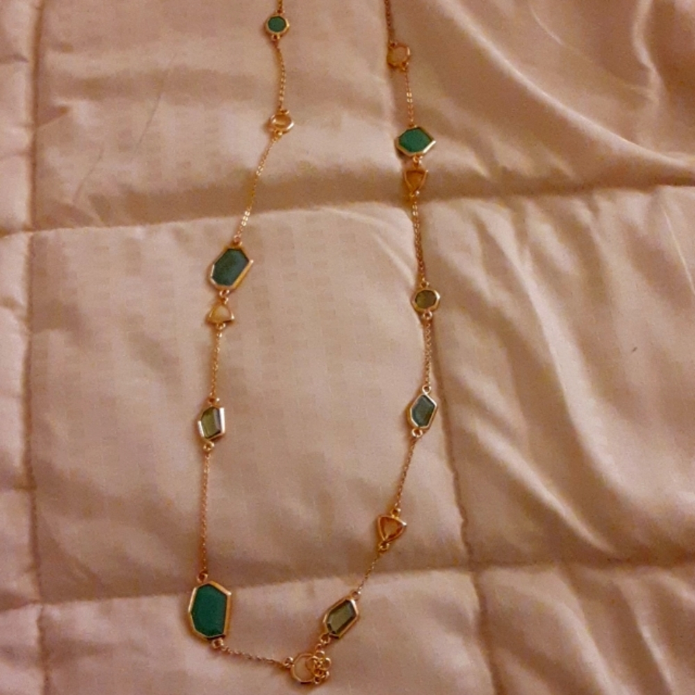 Green and Cream Necklace